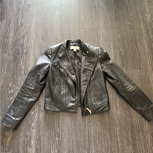 Michael Kors leather jacket xs black